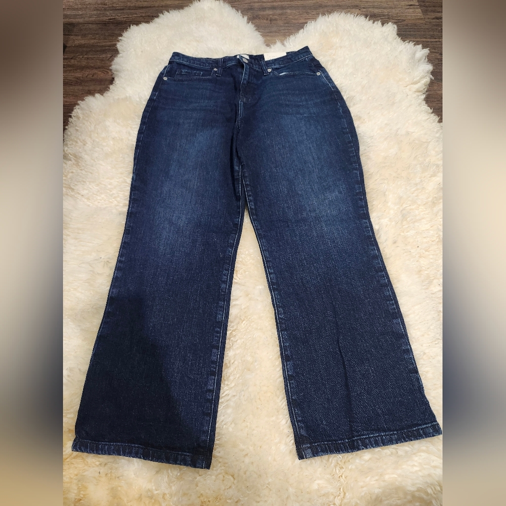 A New Day High-Rise Dark Blue Wide-Leg Women's Jeans Size 12 New